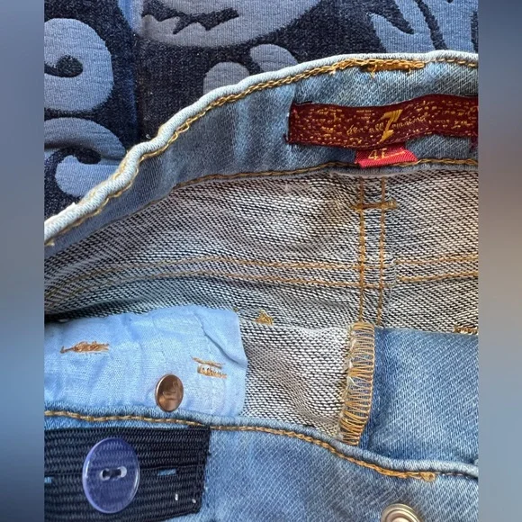 7 For All Mankind Girls 2 Pc Short Set NWT - Picture 9 of 11